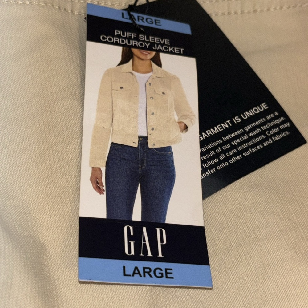 NWT GAP Corduroy Jean Jacket - Picture 7 of 9